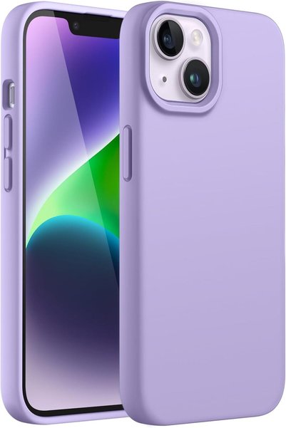 JETech Silicone Case for iPhone 14, Light Purple