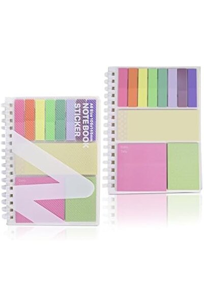 TERRIFI 2 Pack Multi-Functional Sticky Note Set with Bible Tabs 440 Transpare...