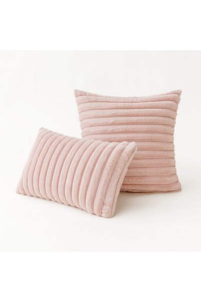 Choice 45x45cm pink Super Soft Plush Pillow Case Winter Throw Cushion Cover f...