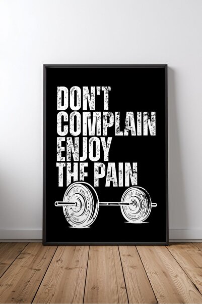 KEYFHOME Nu te plânge, bucură-te de Spor Motivasyon Scris No 2 Încadrat MDF T...