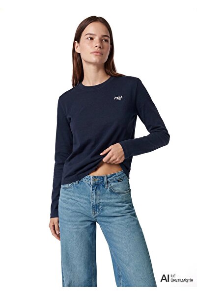 Mavi Long Sleeve Logo Tee Salute