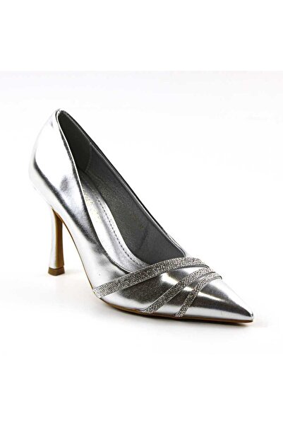 mm Pantofi dama , de ocazie , cu reflexe stralucitoare GQ05-SILVER