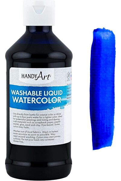 Handy Art ألوان مائية سائلة قابلة للغسل، 8 أونصة، أصفر