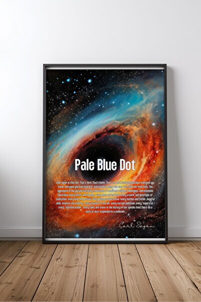 KEYFHOME Pale Blue Dot Pale Blue Dot Pământ Spațiu Nr. 1 Tablou MDF înrămat P...