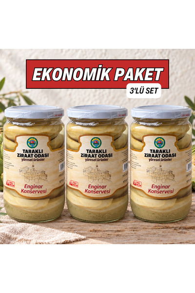 Enginar Konservesi 600 g x 3 Adet | 3'lü Avantaj Paketi