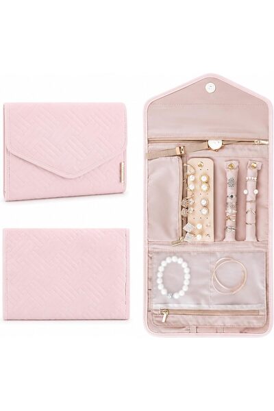 GENERAL Travel Jewelry Organizer Roll – Foldable Storage Bag with Secure Magn...