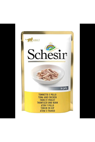 Agras Pet Foods Schesir în jeleu Ton cu pui - hrană umedă pentru pisici - 85g
