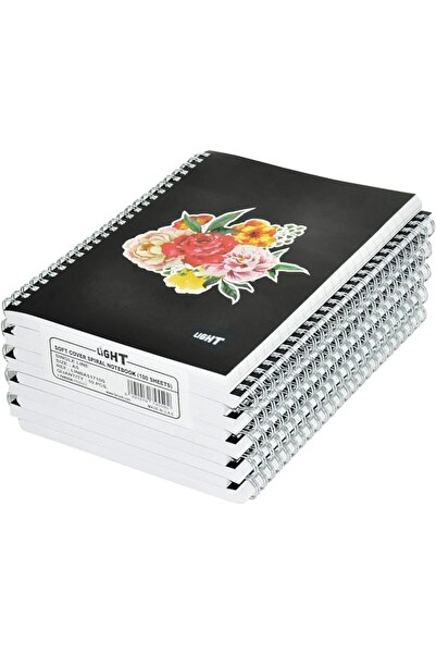 Fishbender 10-Piece Light Spiral Soft Cover Notebook Single Ruled (100 Sheet)...