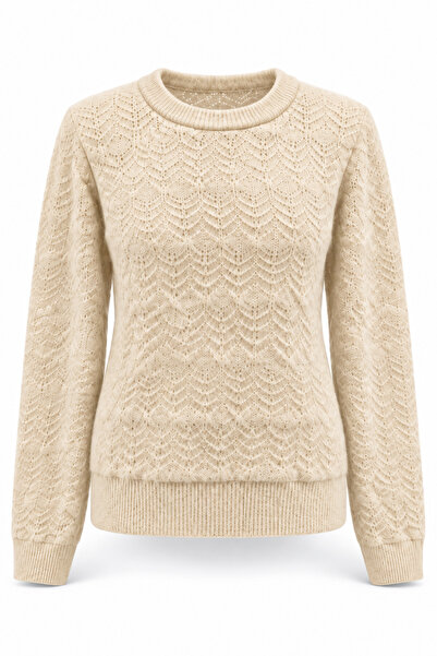 Yefrastore Women's Biscuit Knit Patterned Soft Textured Soft Touch Knitwear S...