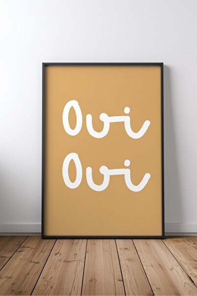 KEYFHOME Oui Oui Citat motivant în engleză nr. 2 Tablou MDF înrămat Poster Ca...