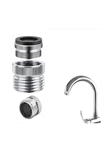 Bukela Faucet to Hose Adapter & Faucet Filter 2 Pack, Brass Chrome Finish 3/4...