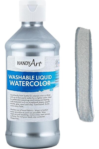 Handy Art ألوان مائية سائلة قابلة للغسل، 8 أونصة، أصفر
