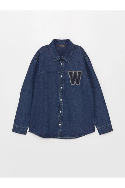 LC Waikiki Indigo Comfortable Fit Boys' Jean Shirt