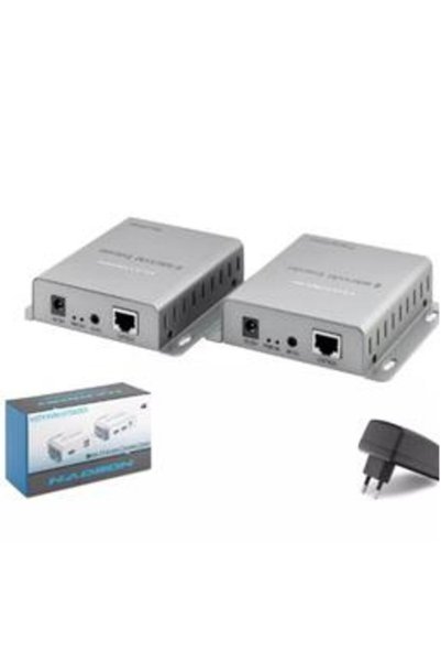 HADRON ShakkkMarket HDX1600 HDMI KVM Extender 4K 30 Hz 60 m - Gümüş