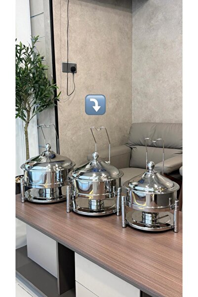 ALMASA سخان طعام هندي اصلي باستاندين متنوعه (ستانلس ستيل اصلي)
