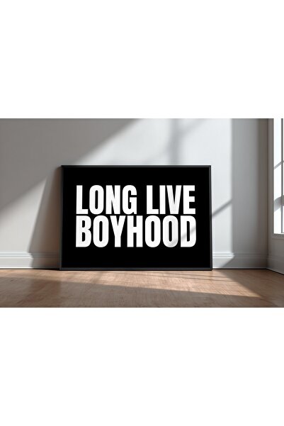 KEYFHOME Long Live Boyhood Children's Room Scris No 1 Încadrat MDF Tablou Pos...