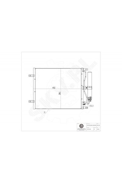 ESEN SKV Radiator climatizare Nissan Micra III Note cu uscător 921009U20B