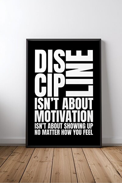 KEYFHOME Disciplină Engleză Motivație Citat Nr. 3 Înrămat MDF Tablou Poster B...
