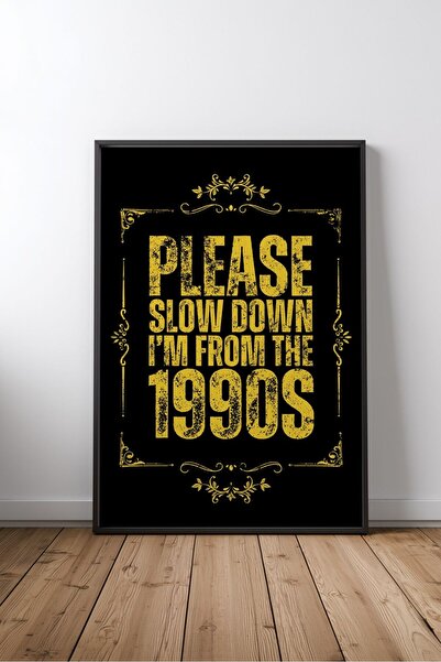 KEYFHOME Slogan iz 90-ih, engleski motivacioni citat, uokviren MDF poster, de...
