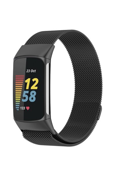 XGSM Curea milaneză pentru Fitbit Charge 5, Negru