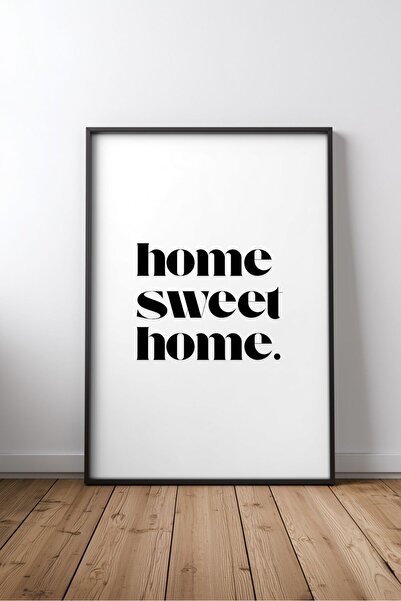 KEYFHOME Home Sweet Home Ev Decor Scris No 1 Încadrat MDF Tablou Poster Livin...