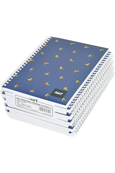 Fishbender FIS Light LINBA51609S Single Ruled Spiral Notebook with Soft Cover...