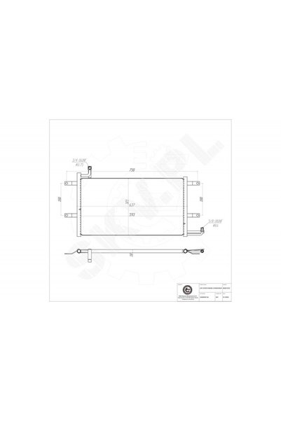 ESEN SKV Radiator aer condiționat VW Passat B3 B4 3A0820413A