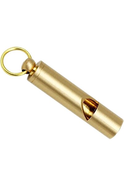 OZORI Mini Brass Whistle, Loud Portable Keychain Necklace Whistle, For Emerge...