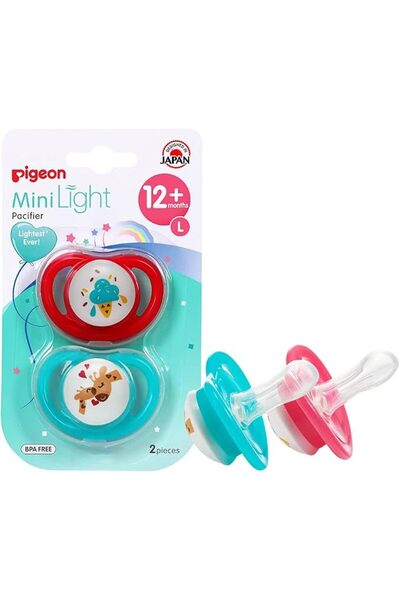 Pigeon Minilight Pacifier Twin L Size Girl, Piece of 1