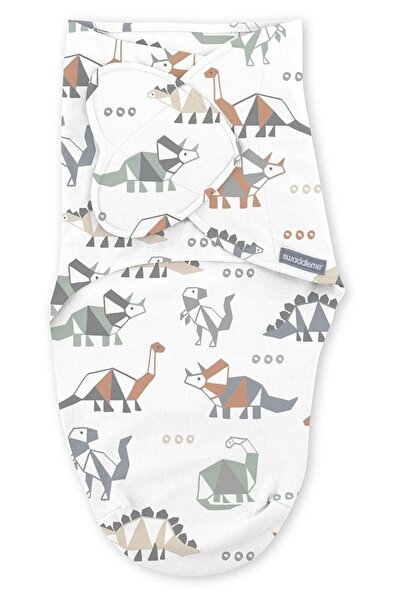 SwaddleMe Από την Ingenuity Κουβέρτα Φασκιώματος Μονόγραμμα 3 τεμαχίων Dino M...