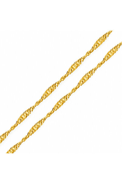 BlackCraft Silver Gold 45 cm Singapore Chain