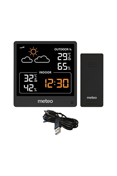 METEO Stație SP200, Senzor Exterior Wireless 60 m, Temperatură, Umiditate, LC...