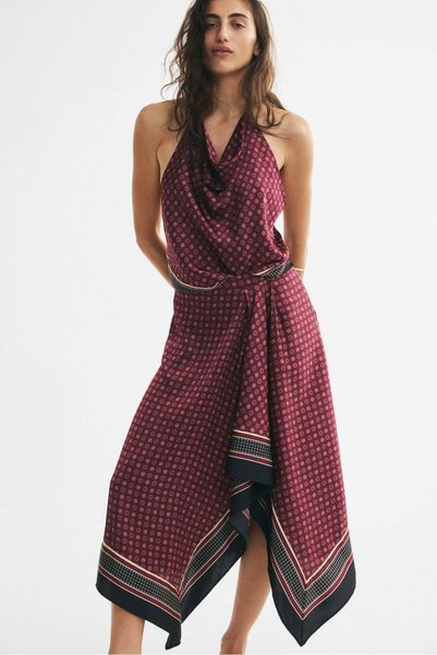 H&M Satin handkerchief skirt