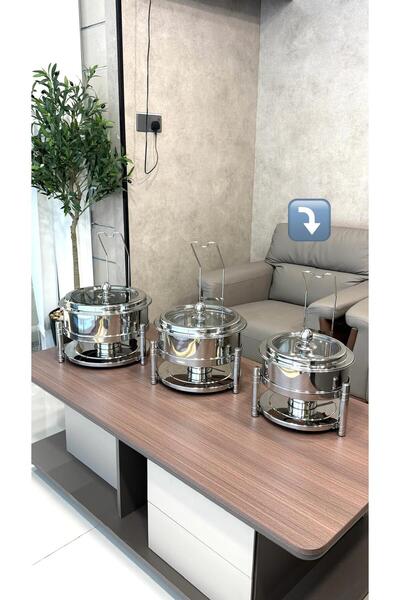 ALMASA سخان طعام هندي اصلي باستاندين متنوعه (ستانلس ستيل اصلي)