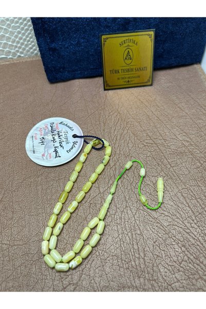 TTS TÜRK TESBİH SANATI Russian Kaliningrad Rock Drop Amber Praying Beads