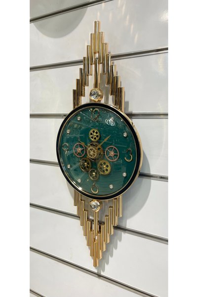JOSEON DECOR Çarklı dönen iç mekanizmalı duvar saati