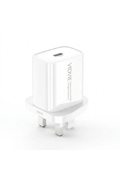 Vidvie 20W PD Type-C Fast Wall Charger - UK Plug High-Speed Adapter for iPhon...