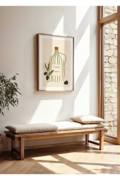 KEYFHOME Olio D'Oliva Ulei de măsline Tablou MDF înrămat în lemn Poster Decor...