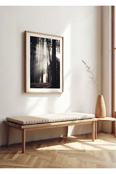 KEYFHOME Tablou MDF cu ramă din lemn din Yosemite Valley Poster pentru decor ...