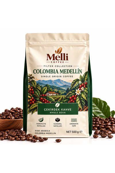MELLI COFFEE قهوة كولومبيا ميديلين المفلترة 500 جرام - قهوة كولومبية أحادية ا...