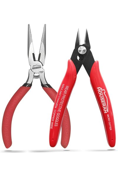 GENERAL 2PCS Wire Cutters & Mini Pliers Set for Hobby Crafts Electronics