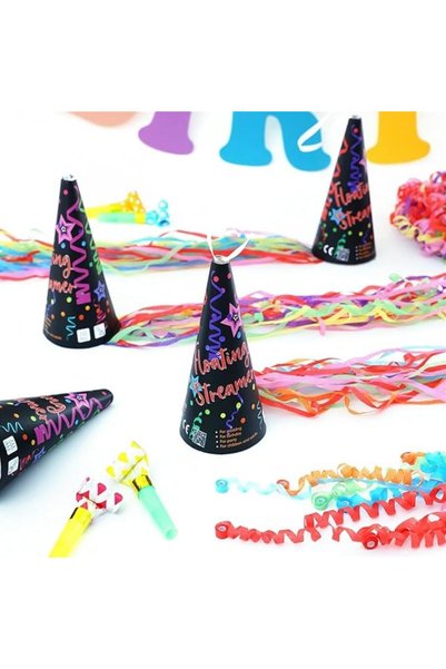 Yelajoy 4Pcs Handheld Ice Cream Party Streamers, No Mess Confetti Alternative...