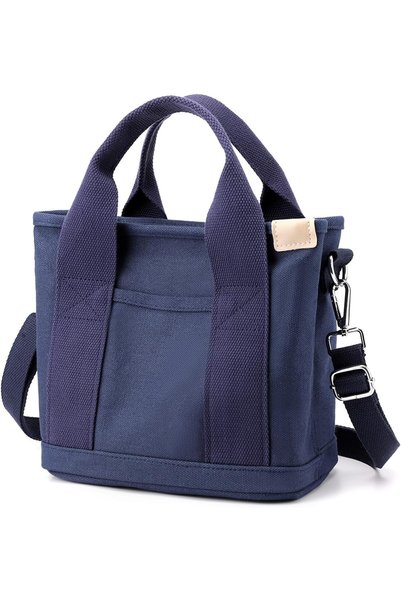 GENERAL Canvas Tote Bag for Women Small Tote Bag with Zipper Canvas Crossbody...