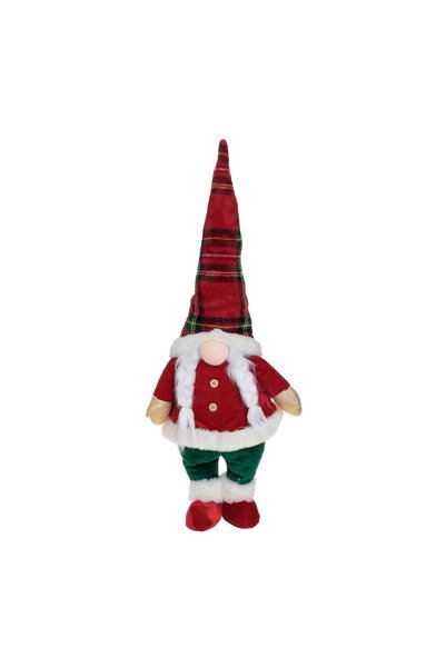 OEM Figurină Decorativa de Crăciun Gnome cu Codite Haina Roșie Căciulă in Car...