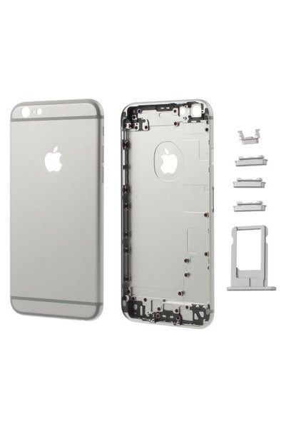 OEM Apple Μεταλλικό Καπάκι Μπαταρίας με Πλαινά Πλήκτρα για iPhone 6s - Γκρι