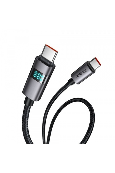 Mcdodo Cablu Date si Incarcare USB-C - USB-C CA-5610 Display, 100W, 1.2m, Negru