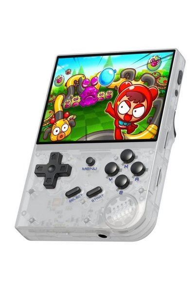 ANBERNIC RG35XX 64GB Κονσόλα Ρετρό Παιχνιδιών 3,5 inch HD - Διάφανο Λευκό