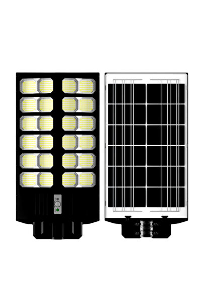 Jortan Lampă Solară Stradală 2400W, cu Panou Solar, Telecomandă și Suport, Il...