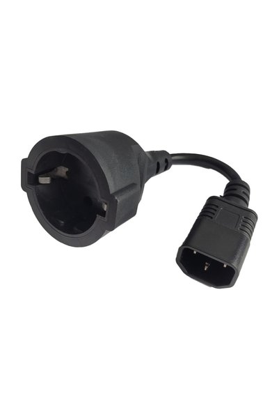 SPACE&R CABLU alimentare Spacer adaptor intrare C14 (tata) la iesire Schuko (...