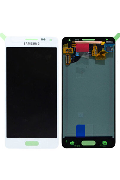 Samsung Γνήσια Οθόνη LCD και Μηχανισμός Αφής για Galaxy Alpha SM-G850F - Λευκ...
